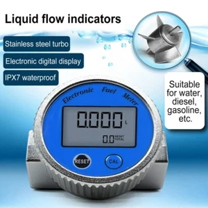 Turbine Durchflussmesser Diesel Methanol Wasser Elektronisch Digitalanzeige Flüssigkeitsmesser - Bild 1 von 18