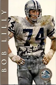 Salón de la Fama de la NFL 1998 Bob Lilly Signature Series automático/2500 Dallas Cowboys - Imagen 1 de 2