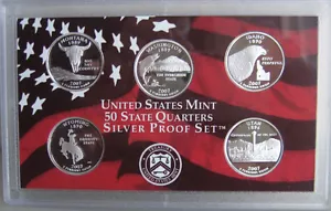 2007 S State 90% SILVER QUARTER Proof State 5 Coin ONLY No Box Made In America - Picture 1 of 3