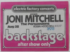 Joni Mitchell 1979 - with the Persuations - Backstage Pass After Show RAR! - Bild 1 von 1