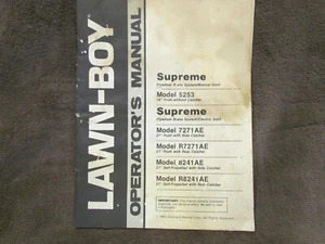 Lawn-Boy Rasenmäher 1983 Supreme Bedienungsanleitung - Bild 1 von 2