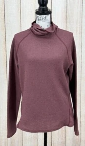 Kuhl Petra Turtleneck Top Woman’s Size Large Waffle Knit Mocha Long Sleeve - Picture 1 of 7