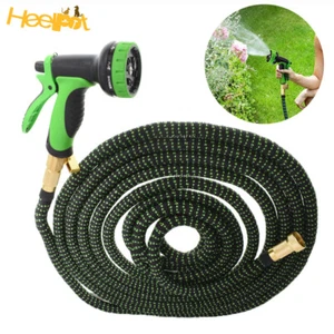 25ft/50ft/75ft/100ft Expandable Flexible Garden Water Hose with Spray Nozzle - Picture 1 of 15