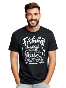 Fishing Hair Don't Care t-shirt - Funny and Reel-y Relaxed! Funny t-shirt, Unise - Picture 1 of 90