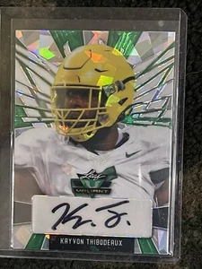 Kayvon Thibodeaux 2022 Leaf Valiant  Auto Autograph Green Rookie RC /30 - Picture 1 of 3