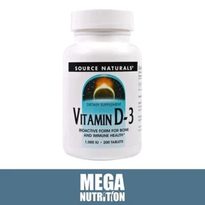 Sonnenschein Vitamin D3 D-3 1000IU 200 Tabletten Calcium Osteoporosis K - Bild 1 von 2