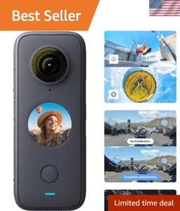 5.7K 360 Waterproof Action Camera with Advanced Stabilization and Touchscreen - Picture 1 of 7