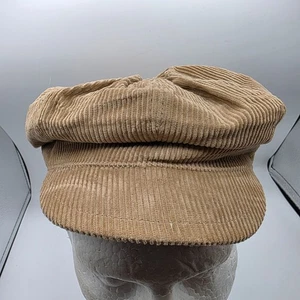 Gap Corduroy Womens Small Tan Newsboy Cap Casual Going Out Outdoors Party - Picture 1 of 9