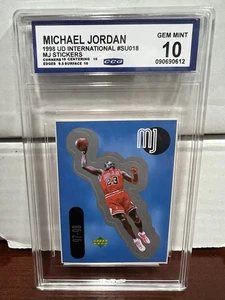 1998 Upper Deck International Michael Jordan Sticker #SU018 CCG 10 💎 - Bild 1 von 2