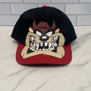 Vintage 90s Looney Tunes Tazmanian Devil Jumbo Graphic Snap Back Hat Adult Size - Picture 1 of 8