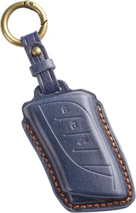 Lexus Key Cover LBX NX RX UX Key Case Genuine Leather (3D Luxury/New Key, Navy) - Picture 1 of 8