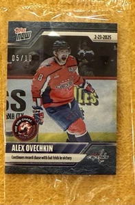 2024-25 NHL TOPPS NOW® Sticker #116 🏒 Alex Ovechkin 🏒 Capitals BLUE 🧊ICE 5/10 - Bild 1 von 8