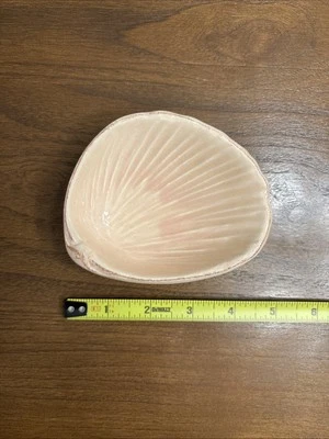 Vietri Seashell Plato Cerámica Condimento Cuenco Salsa Dip Rosa Foto 1 de 4