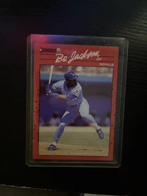 Tarjeta de béisbol 1990 Donruss Bo Jackson #61 Royals tarjeta de error sin punto rara Foto 1 de 2