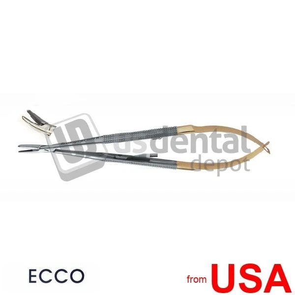 Soporte de aguja CASTROVIEJO 5,5 mordazas curvas dentadas de carburo en T 1 paquete - #7864 7469 Foto 1 de 1