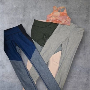 Nuevo sin etiquetas Outdoor Voices 3 Leggings Jogger y 1 Sujetador Deportivo Paquete XS - Imagen 1 de 12