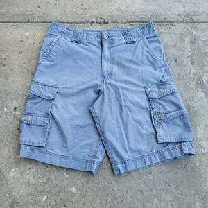 Faded Glory Cargo Shorts Size 32 Gray Canvas Work Outdoor Hiking Industrial 10" - Picture 1 of 9