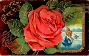Postcard - Birthday Greetings - Picture 1 of 2