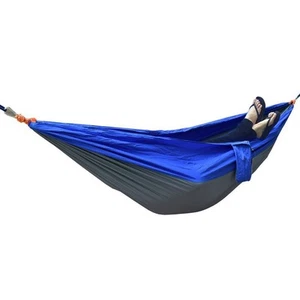Double Camping Hammock - Portable Nylon Parachute Hammock For Backpacking AM - Picture 1 of 7
