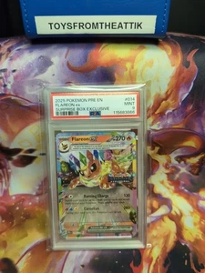 Pokémon Prismatic Evolution Flareon Ex #014 2025 clasificación PSA como nuevo 9 - Imagen 1 de 3