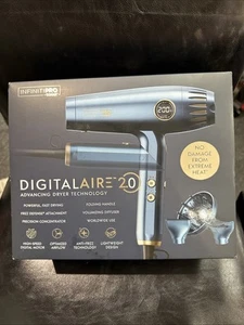 InfinitiPRO by Conair DigitilAIRE Folding Handle Hair Dryer - Blue - 1875 Watts - Picture 1 of 2