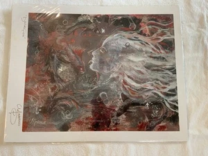 "Impresión de pez Marrus Art Dread autógrafo tamaño 14""x11""" - Imagen 1 de 6