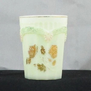 EAPG NORTHWOOD CRISANTEMO RAMITA CREMA VASO URANIO - Imagen 1 de 6
