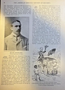 1900 Major General Leonard Wood Governor of Cuba - Picture 1 of 1