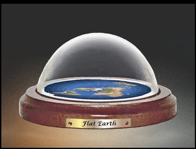 Modelo de exibição de cúpula de mapa de terra plana, cúpula de acrílico, presente - Imagem 1 de 4