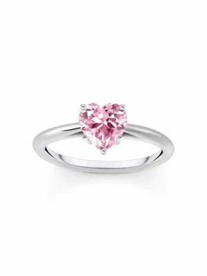 Thomas Sabo TR2476-051-9-54 Anello in argento con pietra rosa a forma di cuor... - Immagine 1 di 3