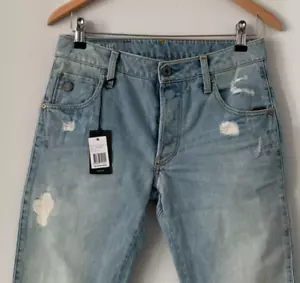 G-Star Raw Blue ARC 3D Slim Custom Distressed blaue Shorts 5 Taschen Größe 28 - Bild 1 von 10