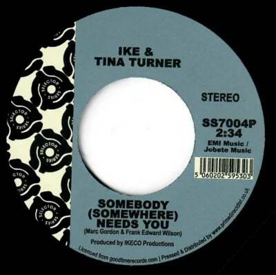 Ike & Tina Turner - Somebody (Somewhere) Needs You -  Northern Soul NEW 45 Hear - Image 1 of 4