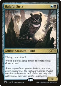 MTG Magic the Gathering Baleful Strix (94/1984) Secret Lair Drop Series LP - Picture 1 of 1