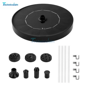 Solar Power Bird Bath Fountain Pump Upgrade 1W Solar Fountain With 4 Nozzles - Bild 1 von 19