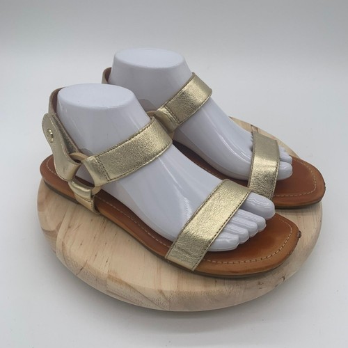 Ugg Australia Sandali Donna Rynell Oro Metallizzato Cinturino Regolabile 8 5