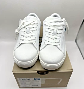 Zapatilla deportiva Vessi Soho para mujer talla 6 zapatos de cuero blanco informal cómoda impermeable - Imagen 1 de 5