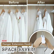 Closet Hanger Wonder Space Saver Magic Extension Hook Clothing Rack 6pcs