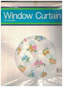 Cortina de ventana para el baño Christine Flor Estilo JCPenney 68"" x 45"" Nuevo de lote antiguo - Imagen 1 de 1