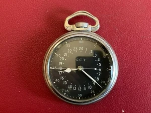 VINTAGE HAMILTON GMT 4992B Orologio da taschino, 24male REVISED - Imagen 1 de 9