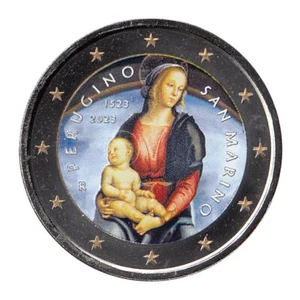 San Marino 2023 2 € Commemorative Coins Color Perugino - Picture 1 of 1