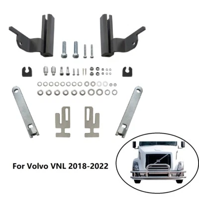 Mounting Bracket For Volvo VNL 2004-2022 Deer Moose Bumper Guard Semi Truck Foto 1 de 4