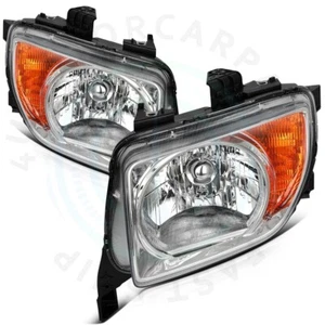 Chrome Left Right Headlights Assembly For 2008-2003 Honda Element 3101-SCV-A21 - Picture 1 of 9