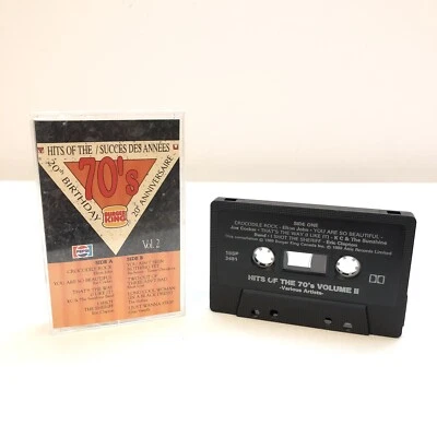BURGER KING PROMO 20TH BIRTHDAY HITS OF THE 70’s ALBUM CASSETTE TAPE 1989 VOL. 2 - Image 1 of 4