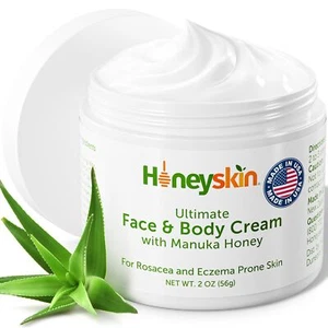 Hydrating Face Moisturizer & Body Cream with Manuka Honey Cream - Organic Face - Picture 1 of 7