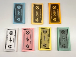 X-Men Collectors Edition 2000 Paper Monopoly Money Replacement Game Pieces - Picture 1 of 5