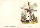 1964 HOLLAND-AMERICA LINE cruise ship dinner menu S.S. STATENDAM Dutch Windmill