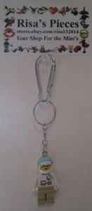 LEGO Minifigur Karabiner Schlüsselanhänger - Nasa Worker (1 Schlüsselanhänger) - Bild 1 von 2