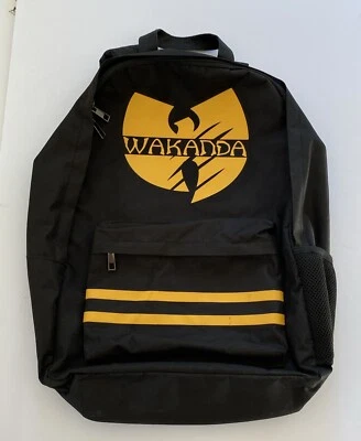 Mochila Marvel X Wu-Tang Wakanda negra y amarilla Mad Engine 2018 Foto 1 de 4