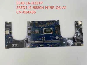 For Dell Precision 5540 LA-H331P LA-H331P CN-024X86 24X86 Motherboard I9-9880H - Picture 1 of 2