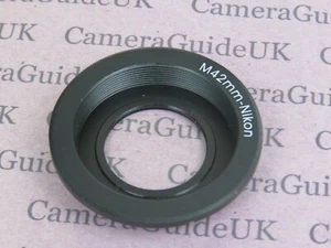 Adaptador de vidrio M42 Focus Infinity para lente de tornillo M42 para Nikon D7500 D7200 D3500 - Imagen 1 de 2